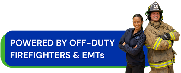 Powered by off-duty firefighers and EMTs